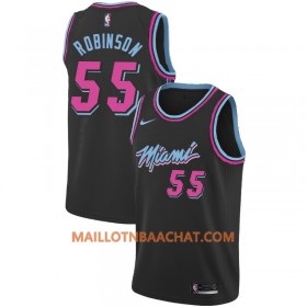 Maillot NBA Miami Heat Duncan Robinson 55 2018-19 Nike City Edition Noir Swingman - Homme